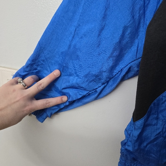 Vintage 80's 90's Lavon by Cheerful Corp Blue 1/2 Zip Sweater Size Medium *Read* - Picture 9 of 11